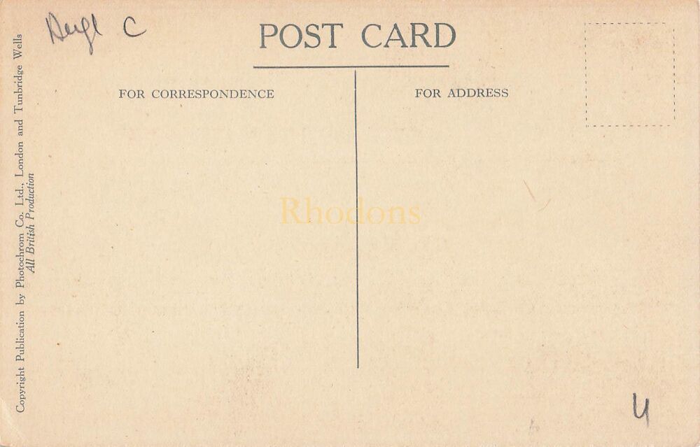 Queens College and Bridge Cambridge-Photochrom Postcard