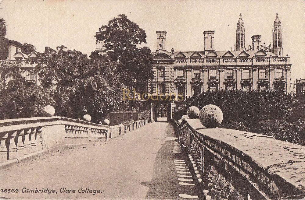 Clare College, Cambridge-Early 1900s Friths Series Postcard