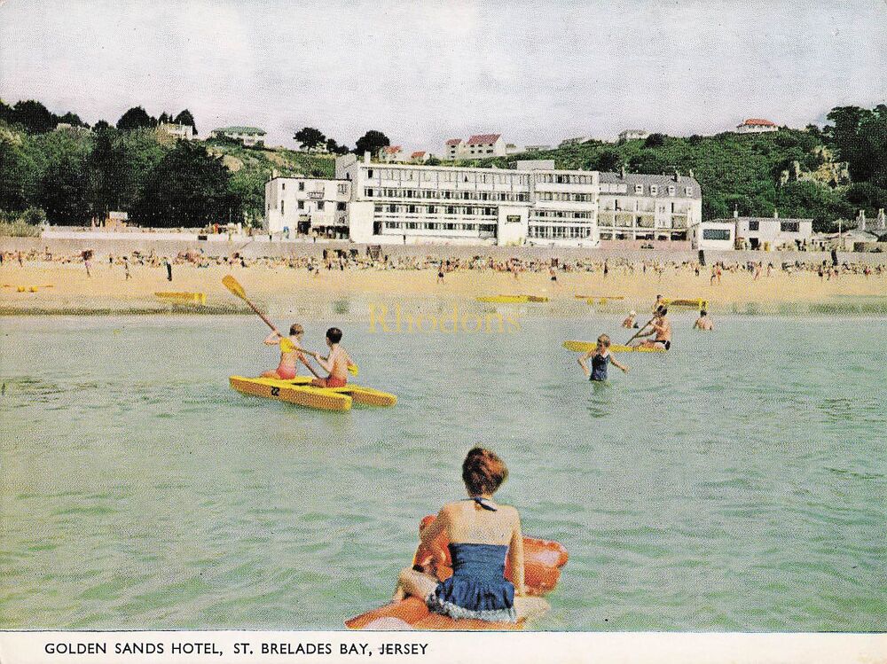 Golden Sands Hotel-St Brelades Bay Jersey-Circa 1980s Postcard