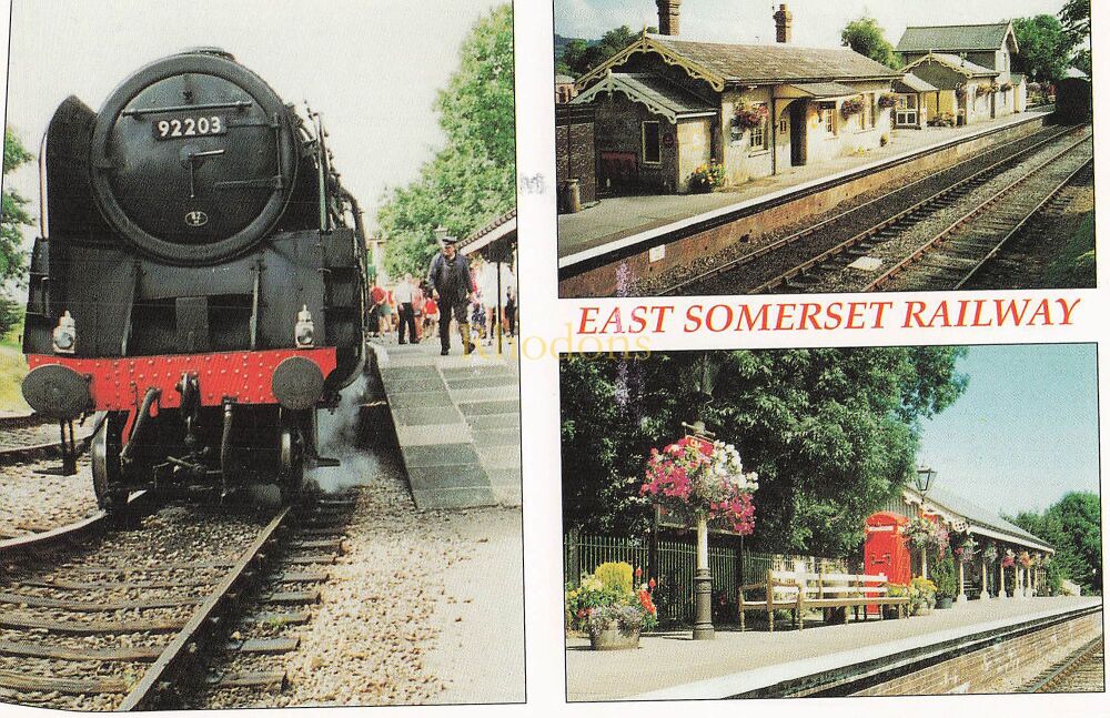 Somerset Postcards - East Somerset Railway Multiview Photo Postcard