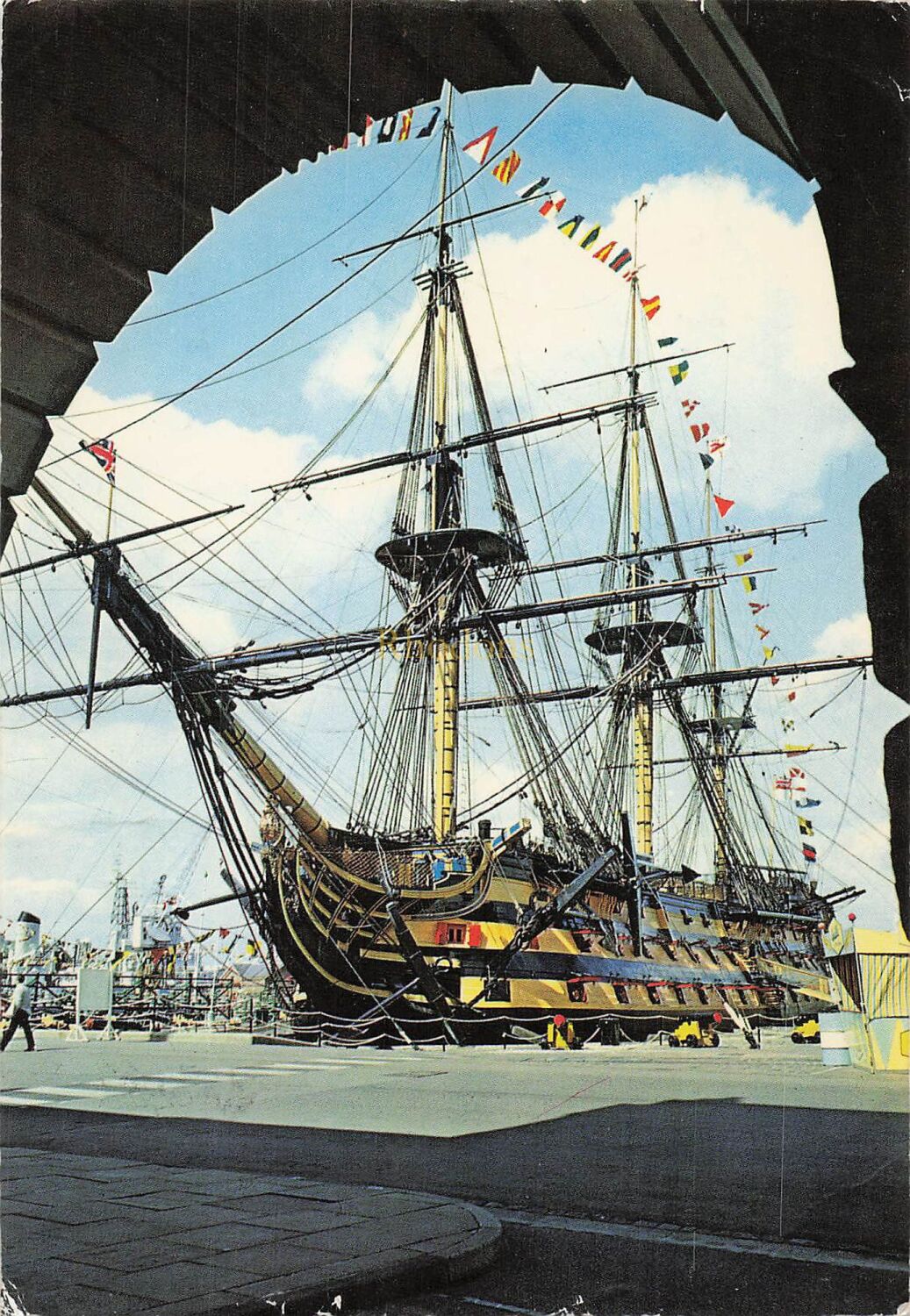 Hampshire Postcards -HMS Victory Portsmouth Dockyard-Circa 1960s Souvenir P