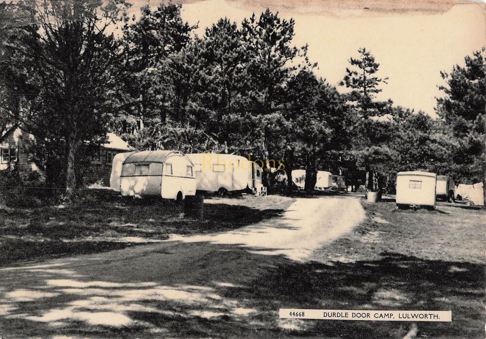 Durdle Door Camp Lulworth Dorset-Vintage Harvey Barton and Son Ltd Postcard