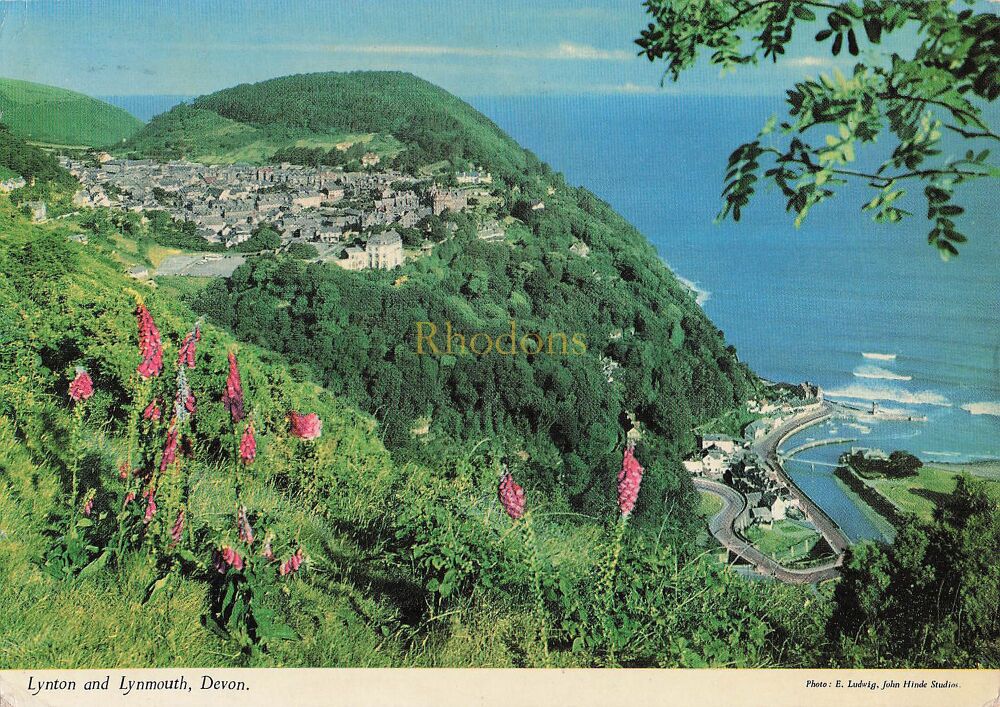 Lynton and Lynmouth Devon-1980s Photo Postcard