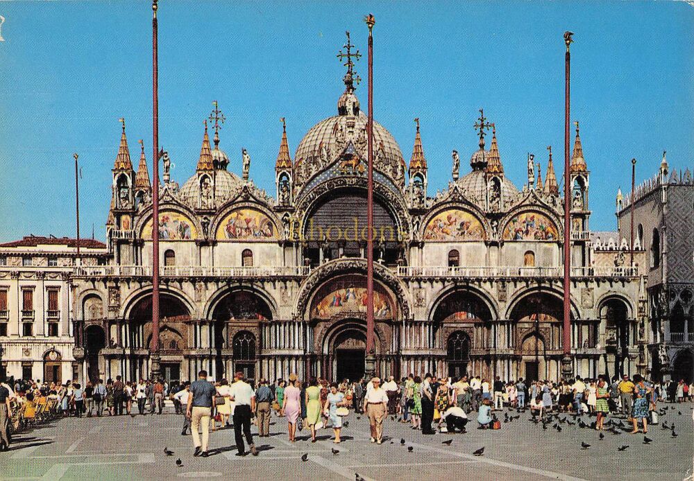 St Marks Basilica, Venice, Italy - Colour Photo Postcard