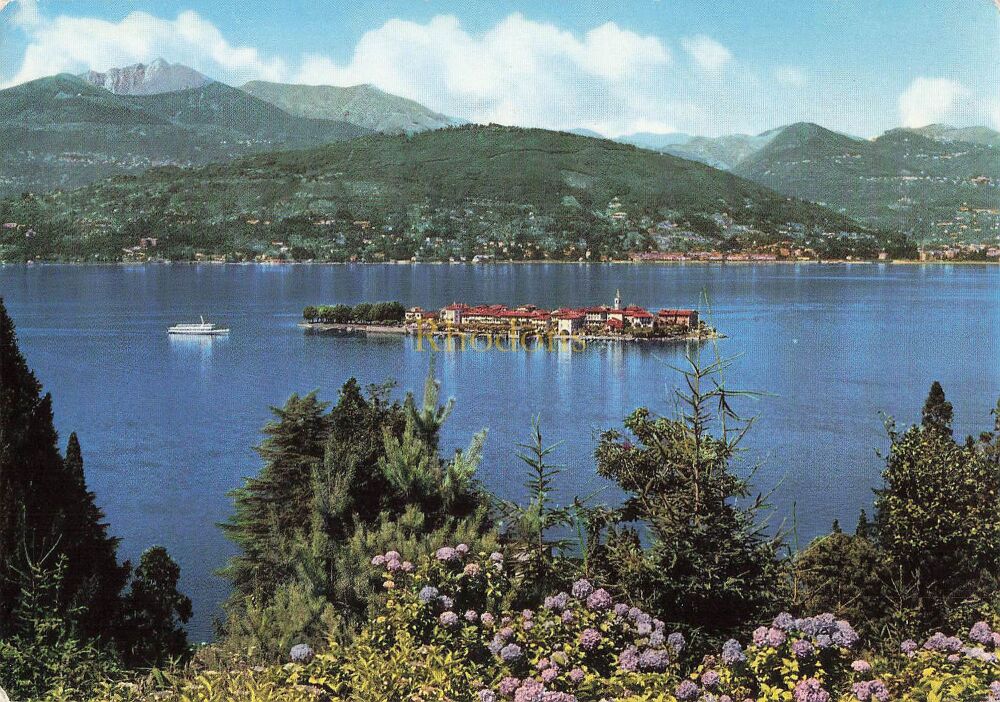 Italian Lakes-Lake Maggiore-Isola Pescatori-Photo Postcard