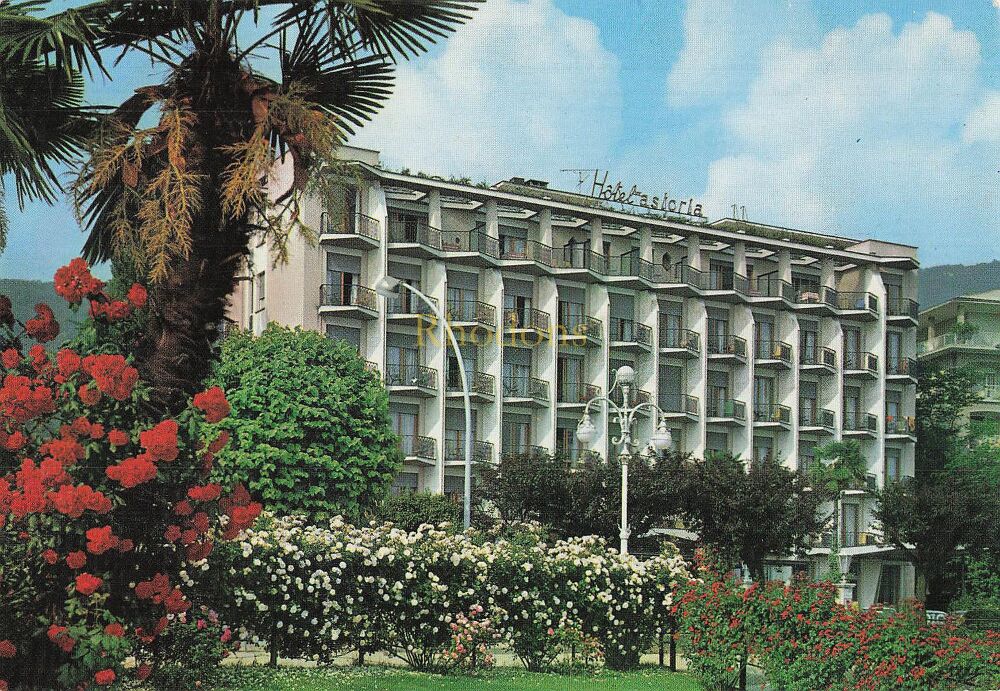 Italian Lakes-Hotel Astoria-Lake Maggiore-Colour Photo Postcard