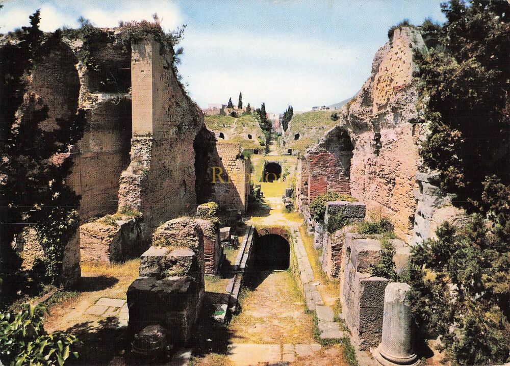 Pozzuoli, Italy-Amphitheatre Underground Entrance-Colour Photo Postcard