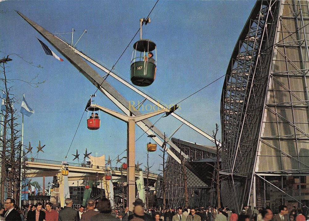 Exposition Universelle De Bruxelles 1958- Brussels Expo 58 Postcard-The Pavilion of France