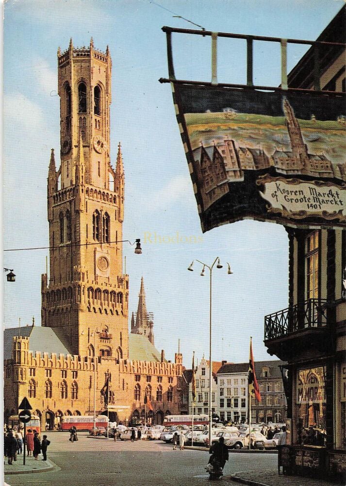 Bruges-The Belfry-Photo Postcard