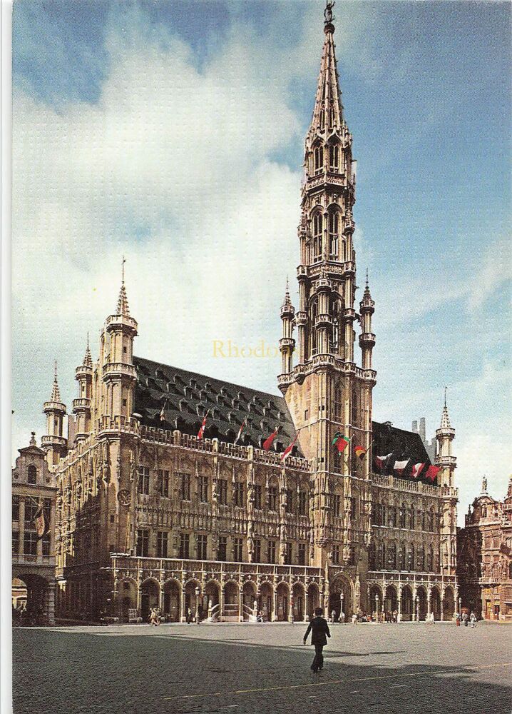 Brussels, Grand Square and Town Hall Photo Postcard