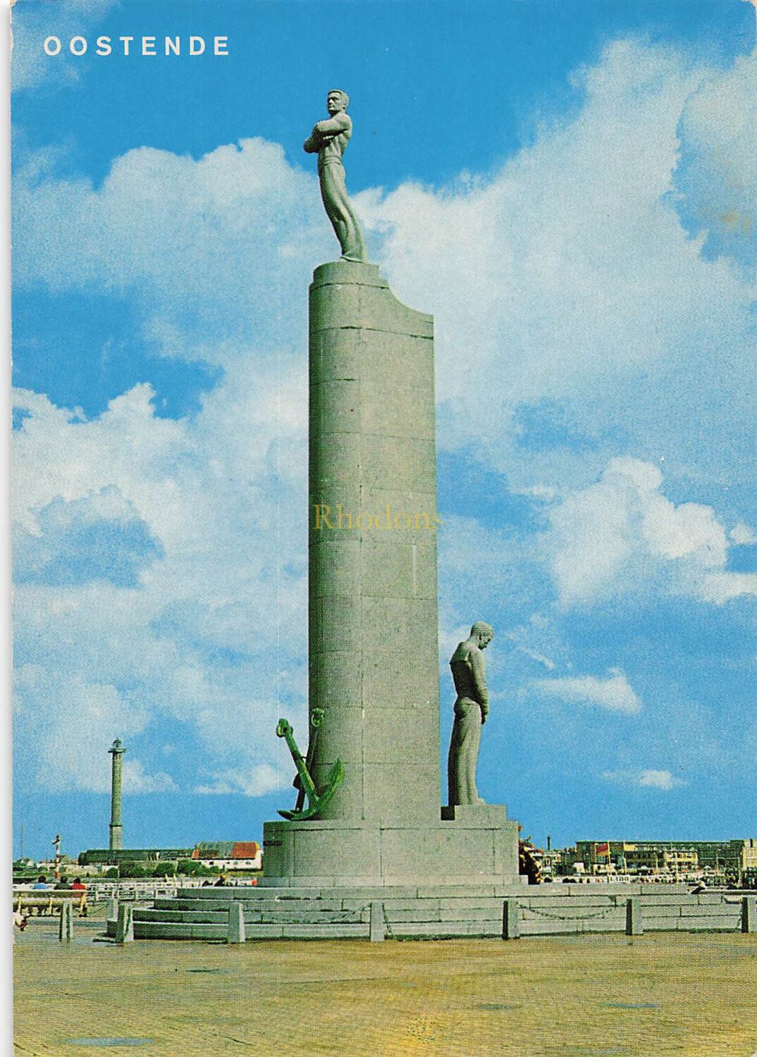 Ostend, Oostende-Monument Des Marins Photo Postcard