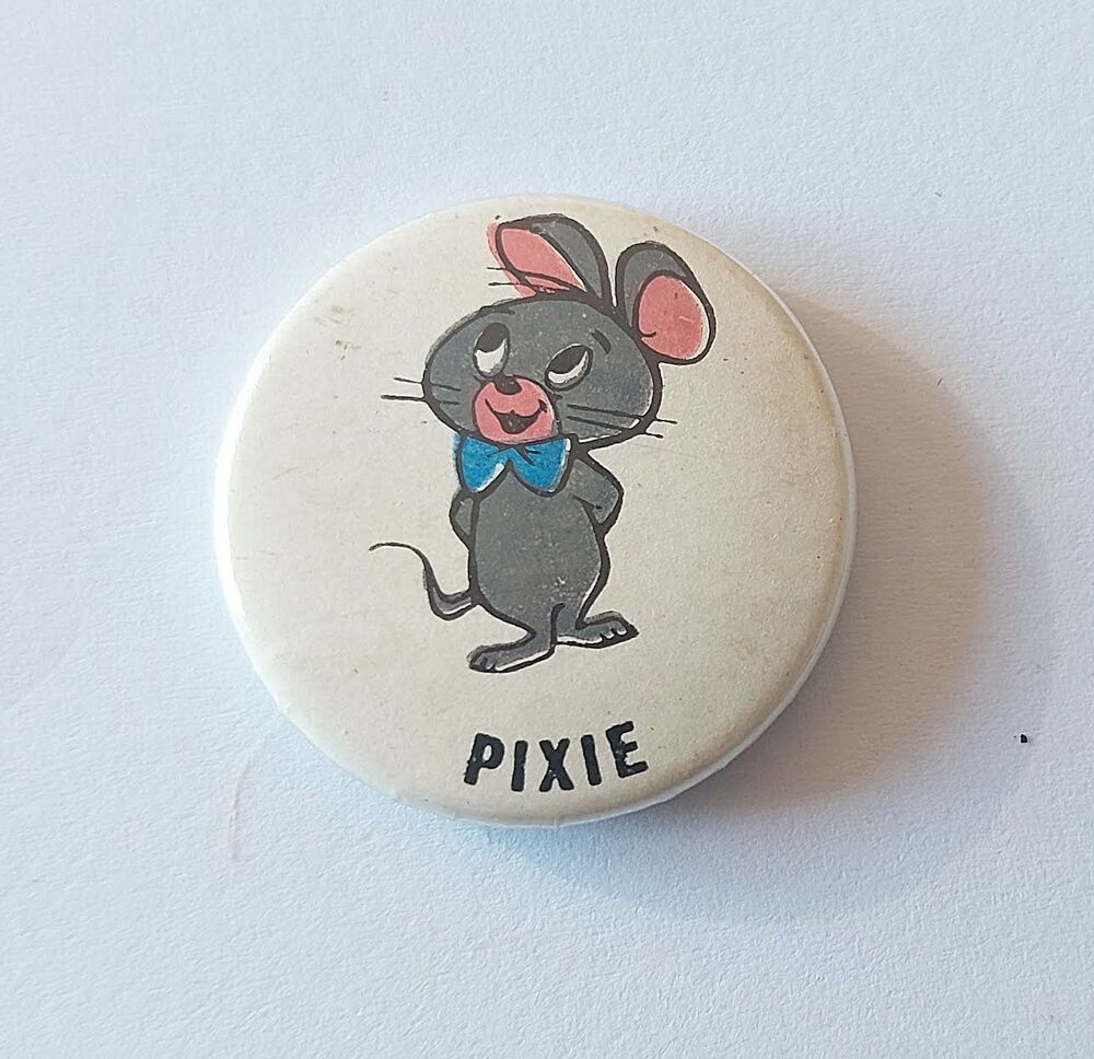 Yogi Bear and Friends Series Button Badge-Pixie Mouse