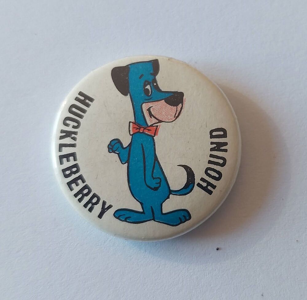 Yogi Bear and Friends Series Button Badge-Huckleberry Hound