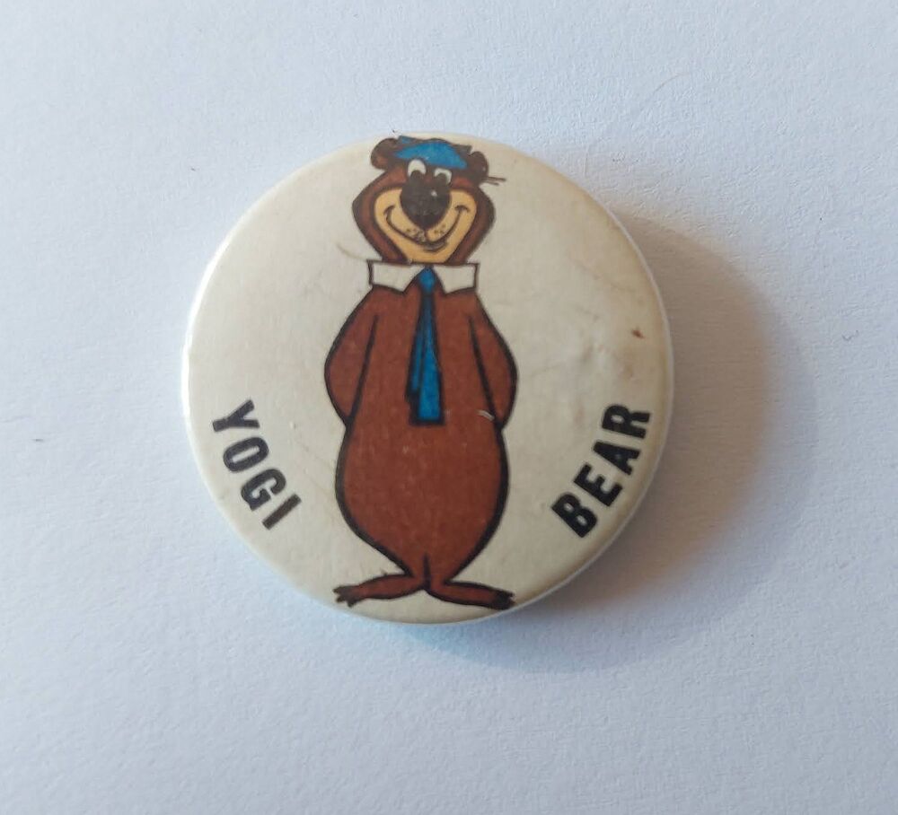 Yogi Bear and Friends Series Button Badge-Yogi Bear