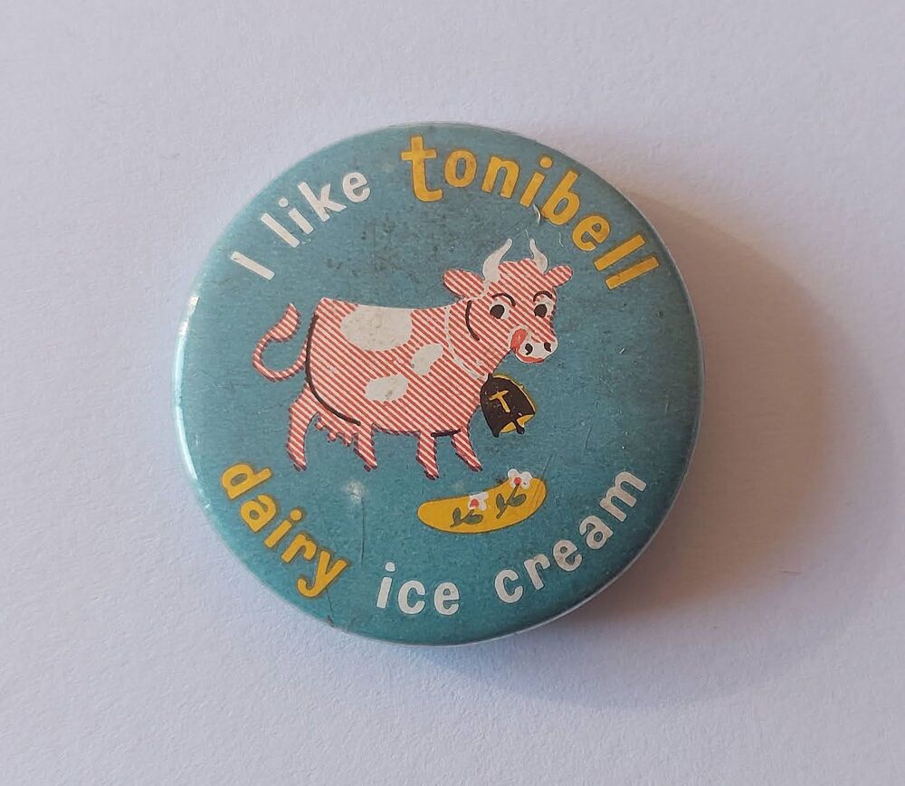 Tonibell Ice Cream Advertising Button Badge