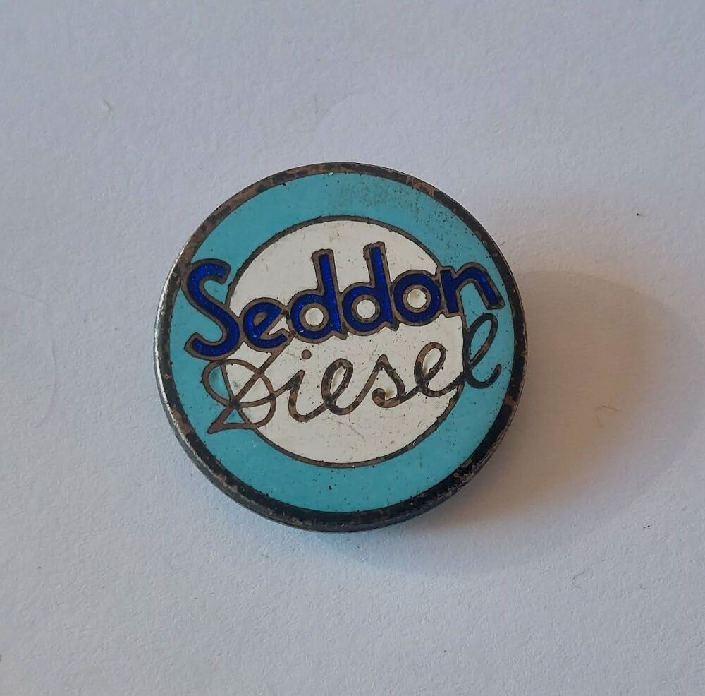 Seddon Diesel Promotional Advertising Enamel Lapel Badge-c1960s Vintage