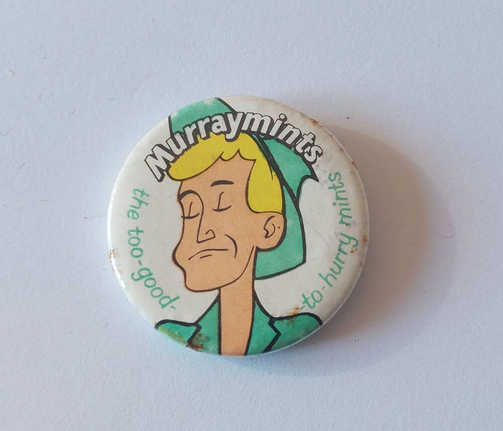 Murraymints - Vintage Confectionery Advertising Button Pin Badge