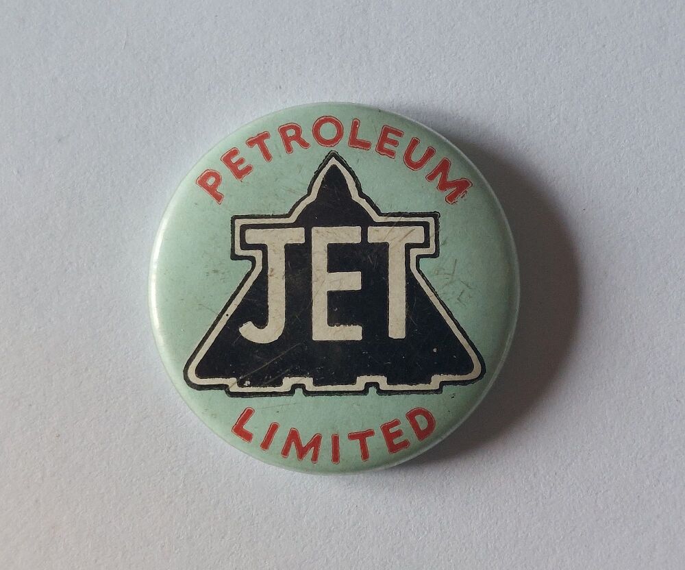 Jet Petroleum Limited Circa 1960s Petrol Company Advertising Button Badge