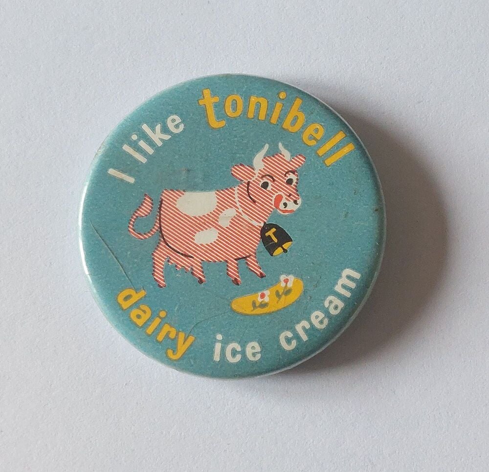 Tonibell Ice Cream Advertising Button Badge