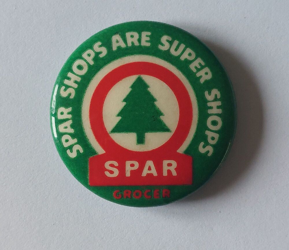 Spar Supermarkets-Circa 1960s/1970s Grocery Advertising Button Badge