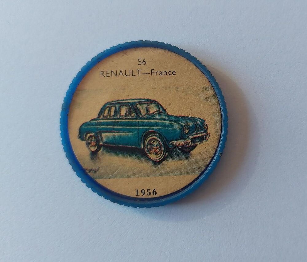 Spar Supermarkets Sparkies Vintage Cars Token -  No 56 - RENAULT France 195