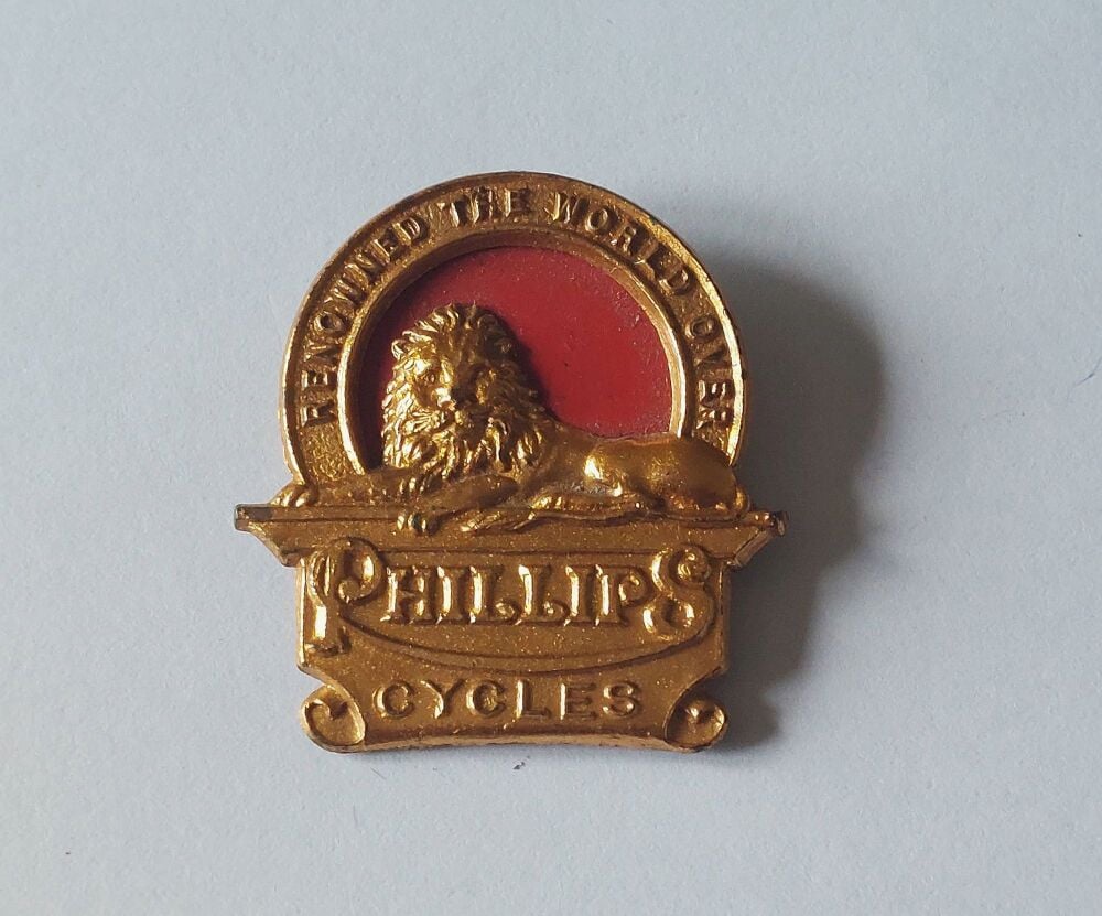 Phillips Cycles, Renowned The World Over - Advertising Badge