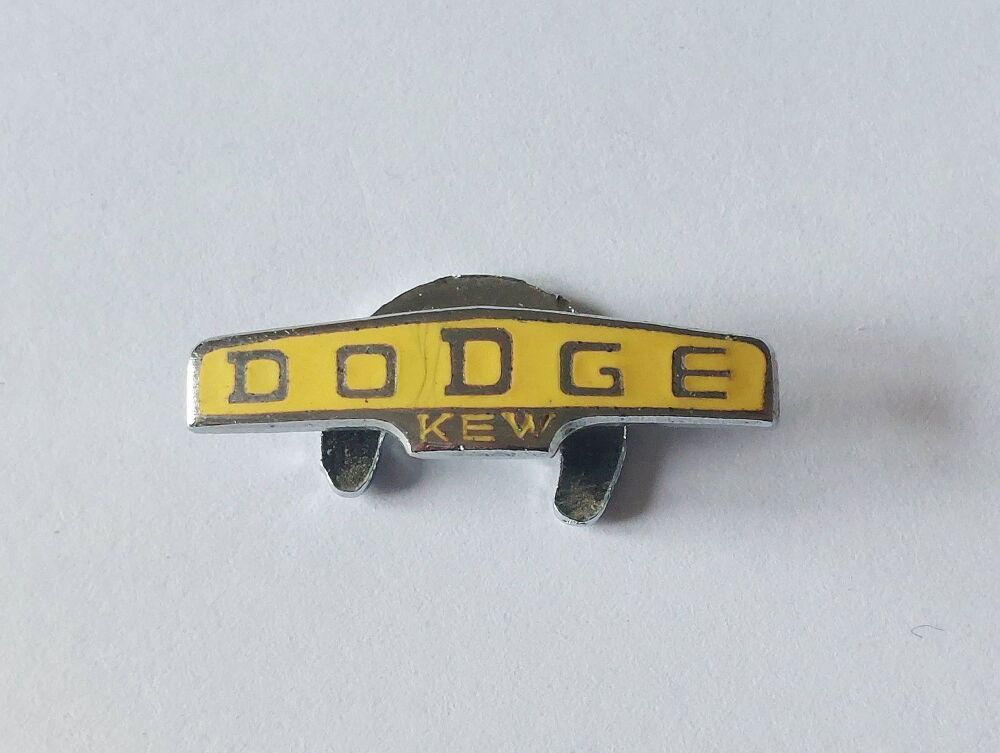 Dodge Kew Motor Trucks-Vintage Enamel Buttonhole Badge