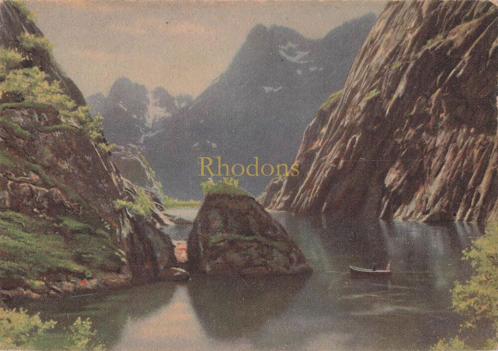 Trolifijord, Norway - Circa 1950s Postcard