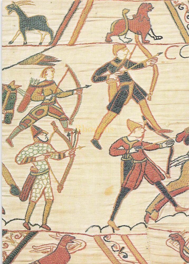 Bayeux Tapestry Postcard -The Norman Archers