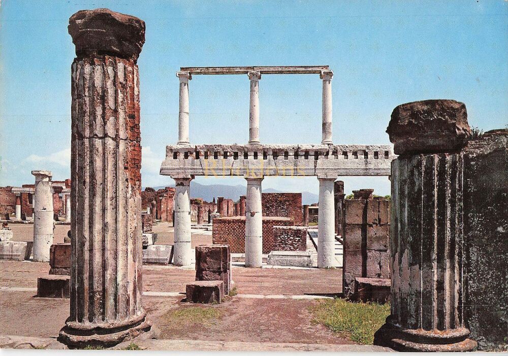 Pompei Italy - The Basilica - Colour Photo Postcard