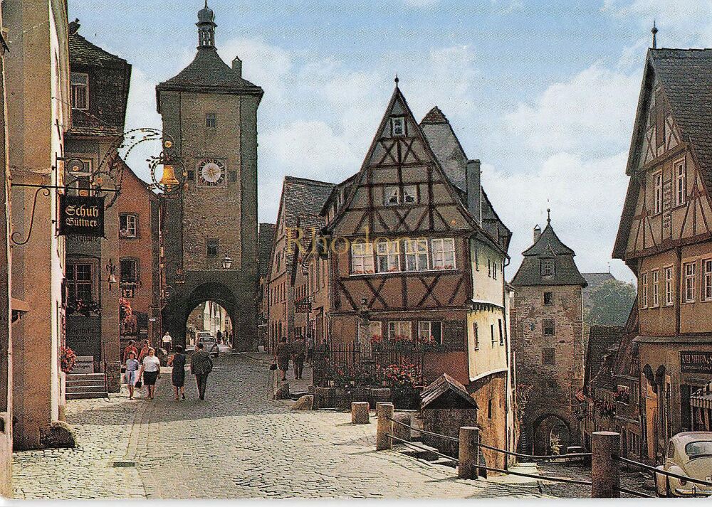 Rothenberg o T Plonlein, Germany - Circa 1970s Streetview Colour Photo Postcard