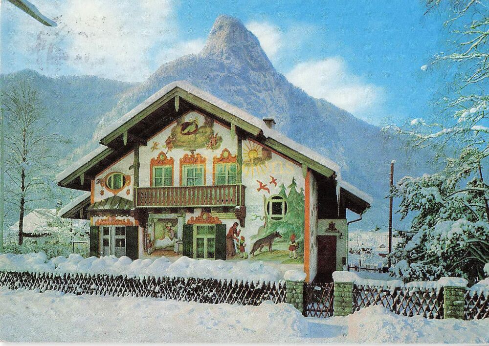 Oberammergau Germany -1980s Photo Postcard