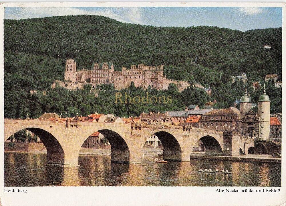 Heidelberg, Germany - Old Bridge and Castle Photo Postcard