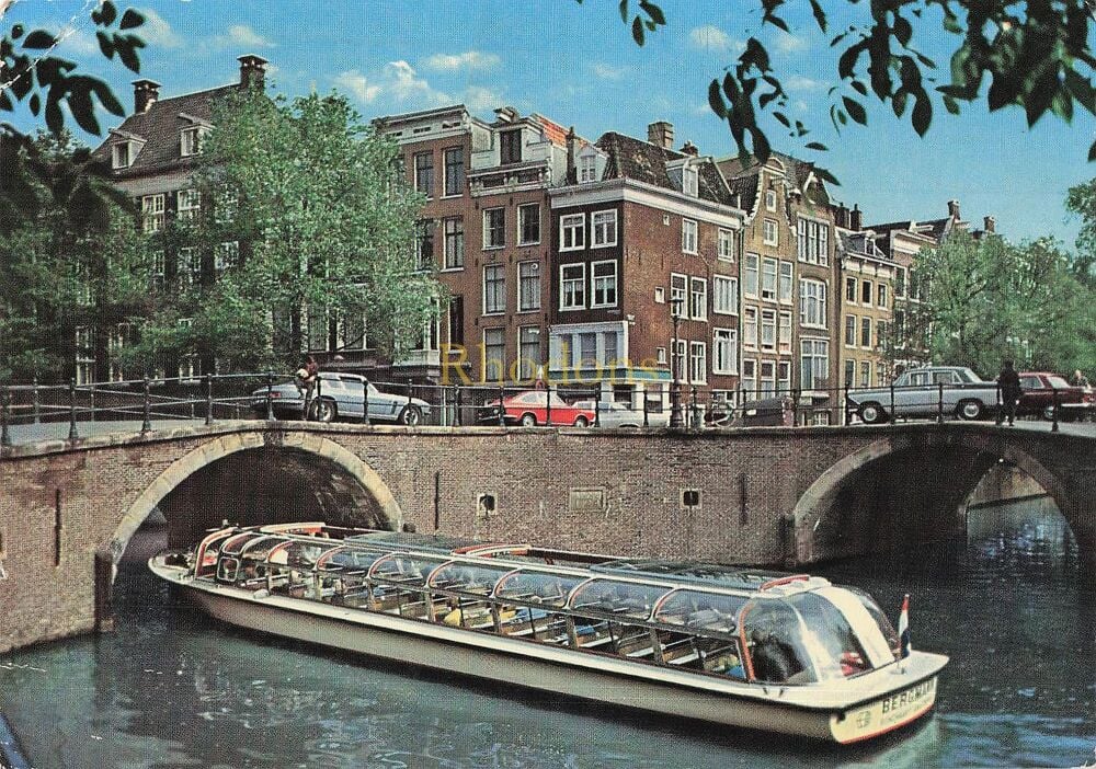 Amsterdam, Holland - Herengracht met Regulieregracht - Photo Postcard