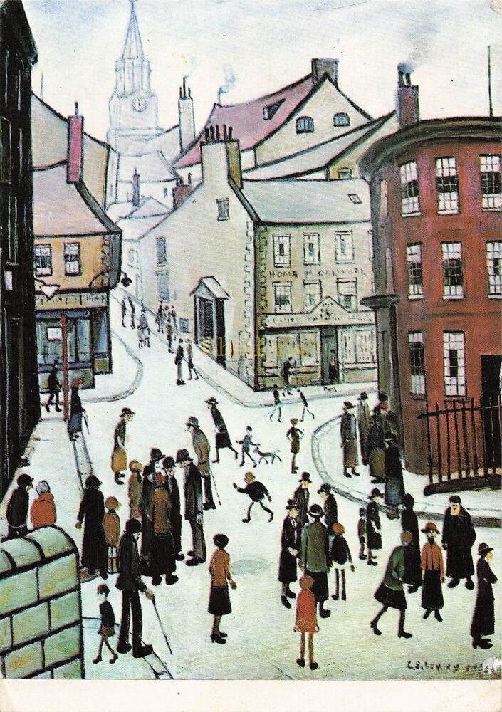 Medici Society Art Postcard - Berwick Upon Tweed, L S Lowry R A (PC 1581)