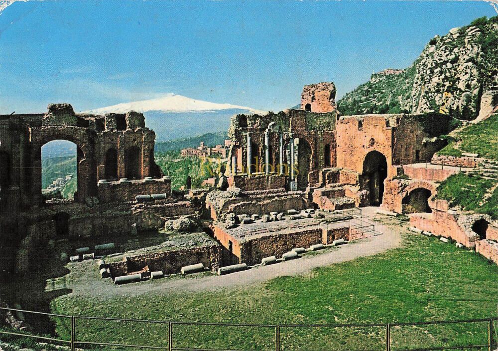 Taormina, Sicily, Italy - The Greek Theatre - Photo Postcard