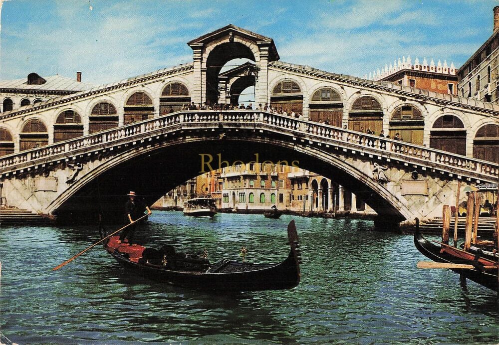 Venice, Italy - Rialto Bridge Photo Postcard