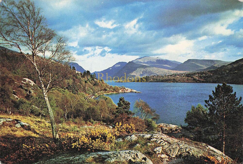 Snowdon and Llyn Padern - Colour Photo Postcard