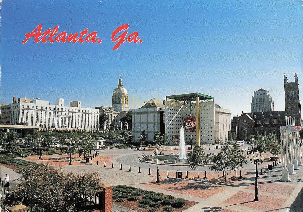 Atlanta Georgia USA - Circa 1990s City View Postcard