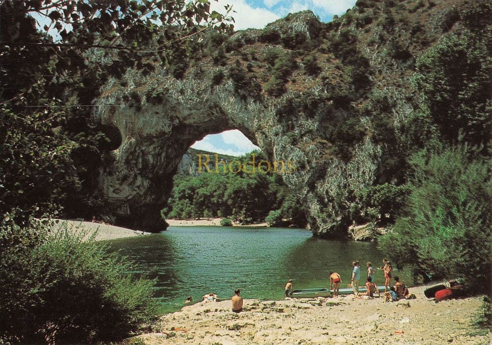 Pont D'Arc et L'Ardeche, France - Photo Postcard