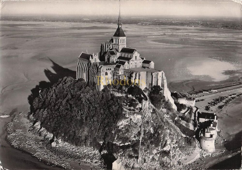 Mont Saint Michel (Manche), France - Aerial View Photo Postcard