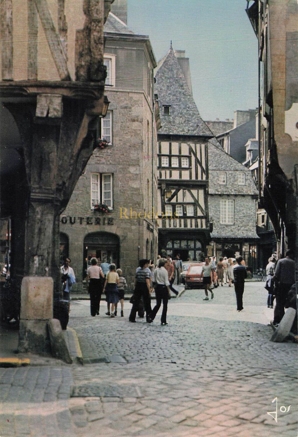 Dinan, France - La Bretagne En Couleurs Photo Postcard