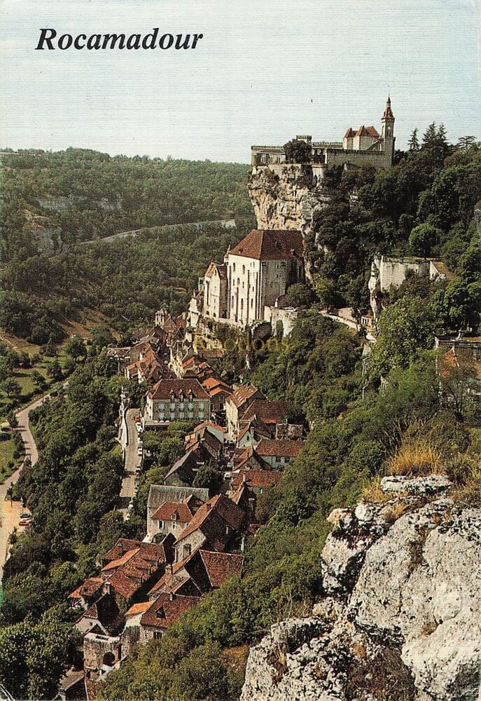 Rocamadoour, Le Lot France - Medieval City  Photo Postcard