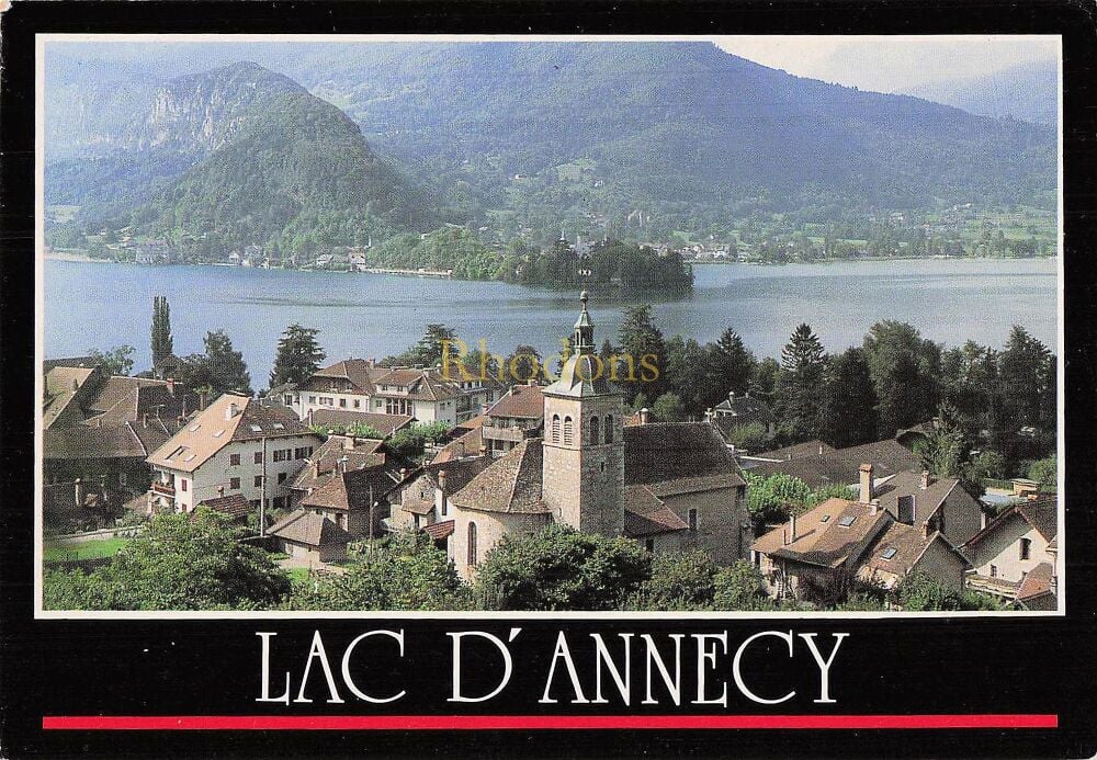 Lac D'Annecy, Haute Savoie, France - La Baie de Talloires - 1980s Photo Postcard