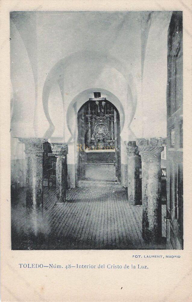 Toledo, Spain - Interior del Cristo de la Cruz (#48) - Early 1900s Postcard