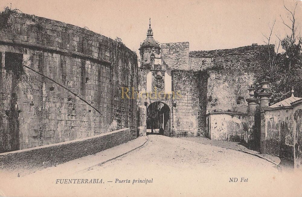 Fuenterrabia, Spain-Puerta Principal-Early 1900s Postcard