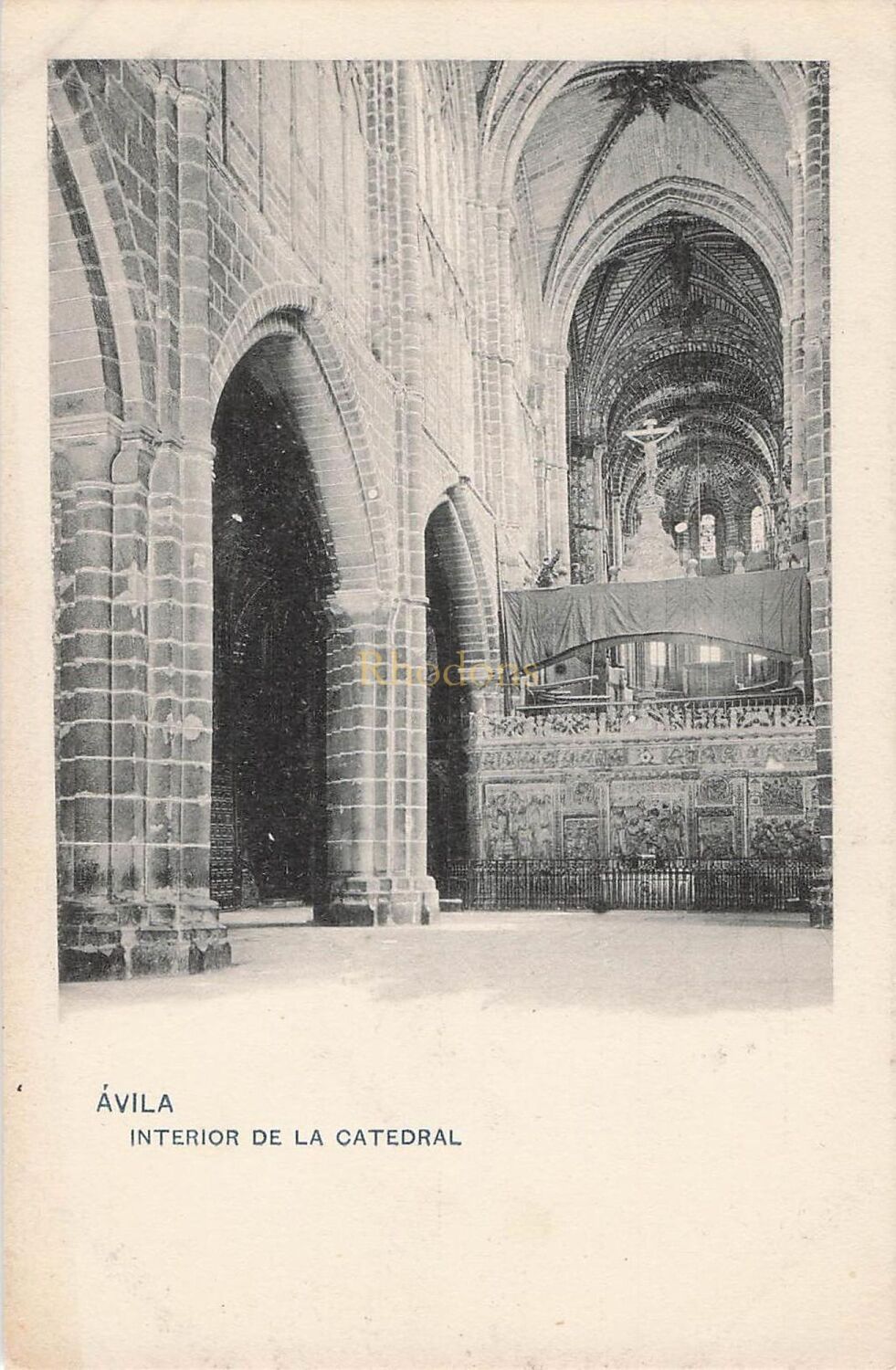 Avila, Spain-The Cathedral-Interior-Early 1900s