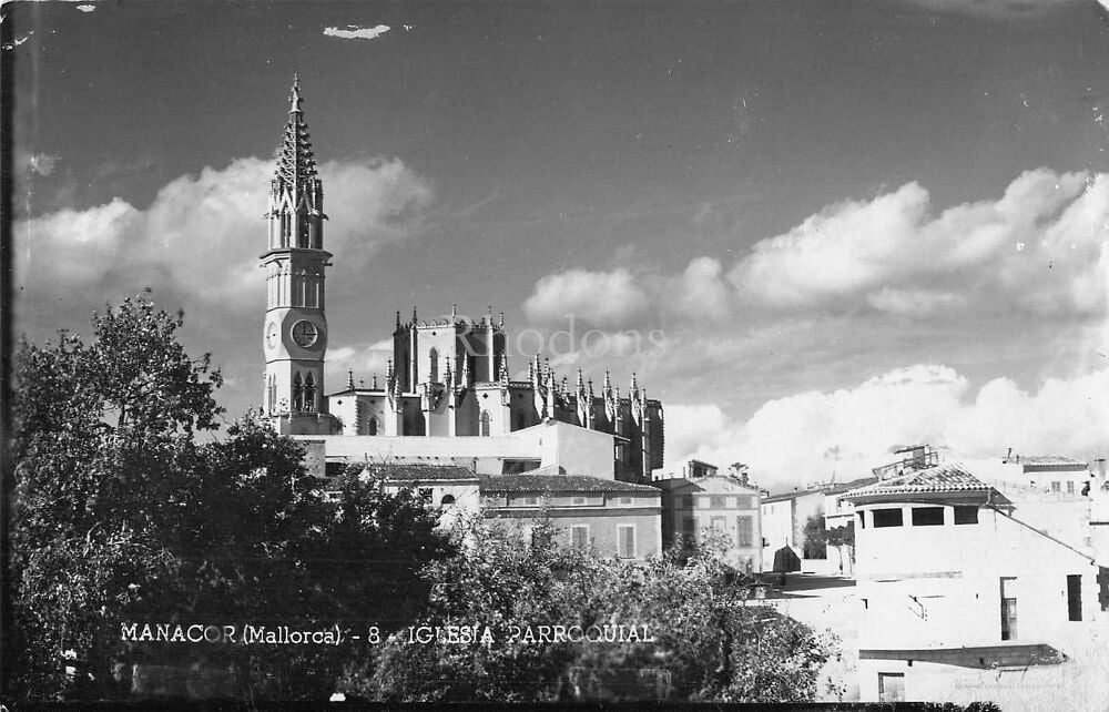 Mallorca, Spain-Inglesa Parroquial-Real Photo