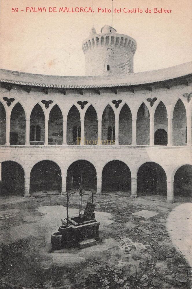 Palma de Mallorca, Spain-Patio del Castillo de Beliver