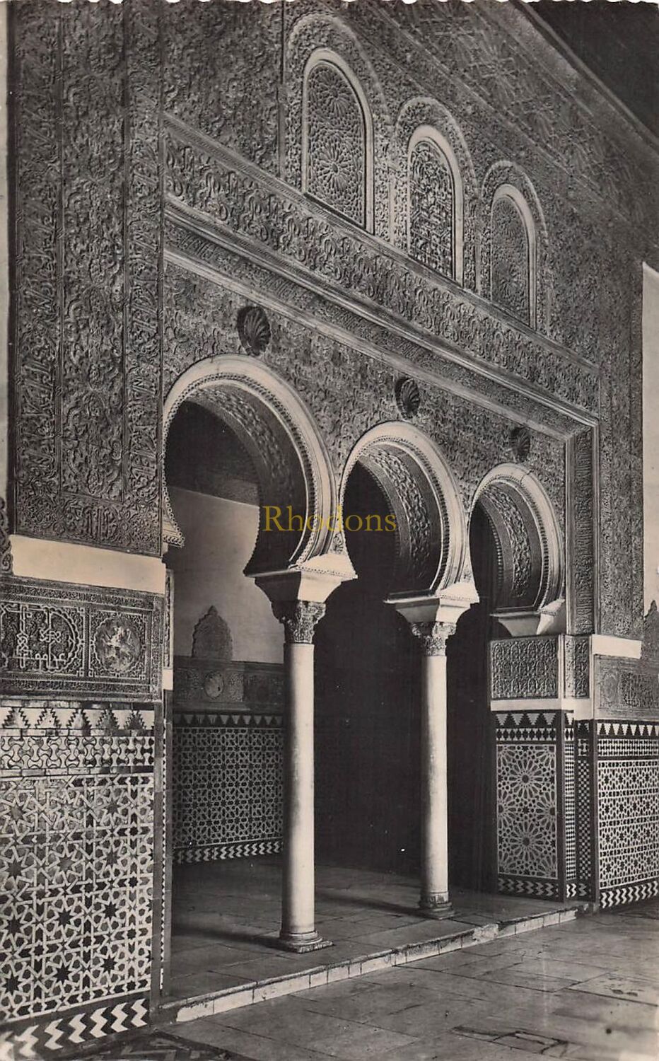 Seville, Spain-Royal Moorish Castle-Kings Bedroom Photo Postcard